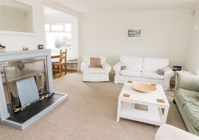 The living room at Moorside, Trearddur Bay
