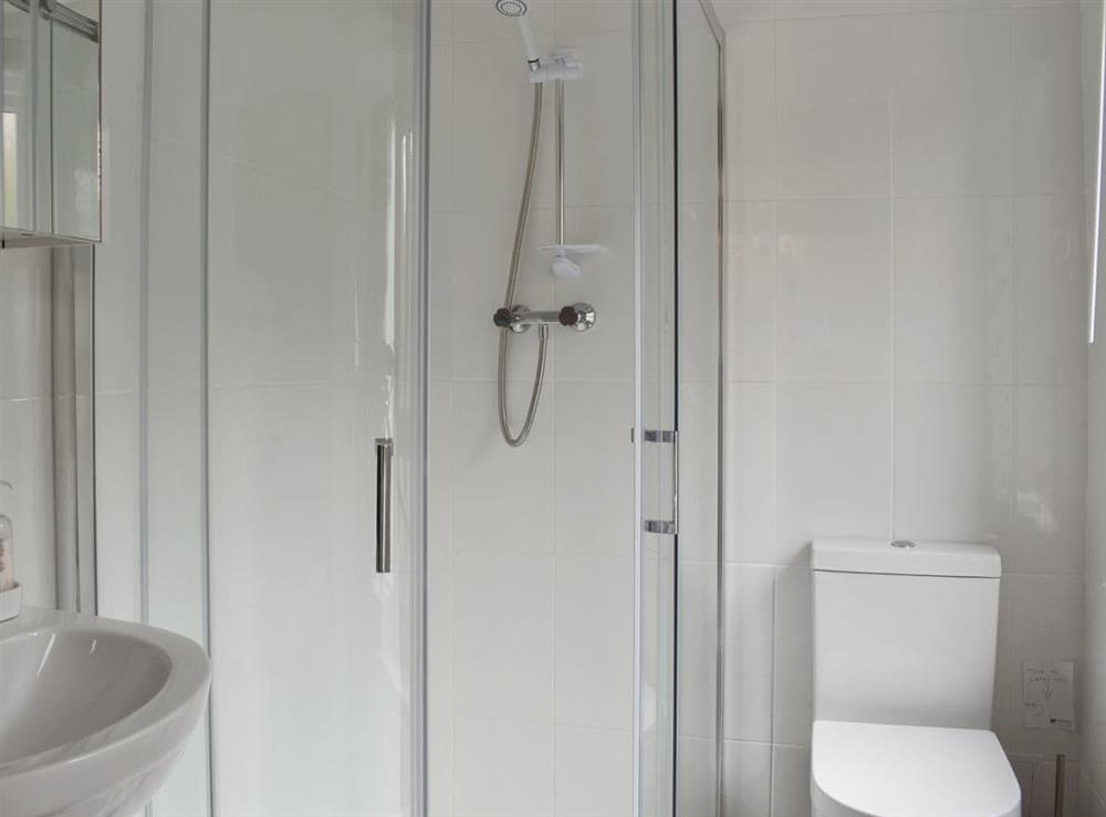 Shower room at Moortown in Chawleigh, near Chulmleigh, Devon