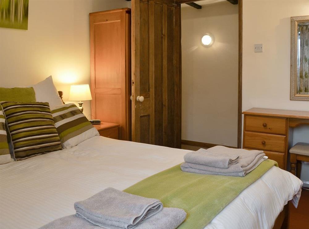Comfortable double bedroom at Moorview Cottage in Cuddlipptown, near Tavistock, Devon
