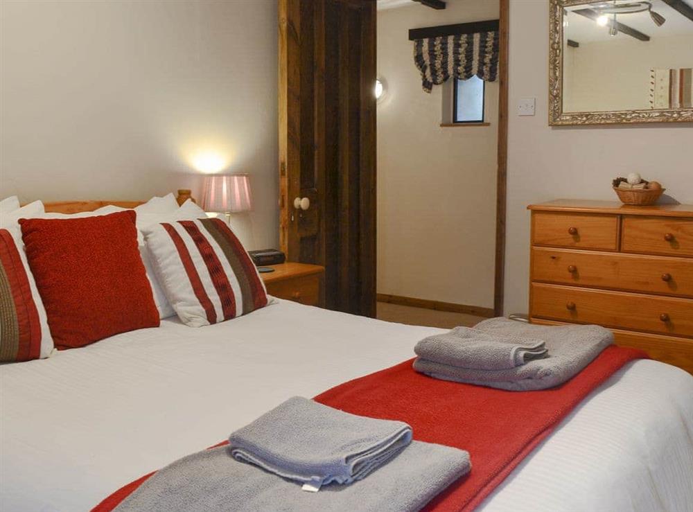 Comfy double bedroom at Moorview Cottage in Cuddlipptown, near Tavistock, Devon