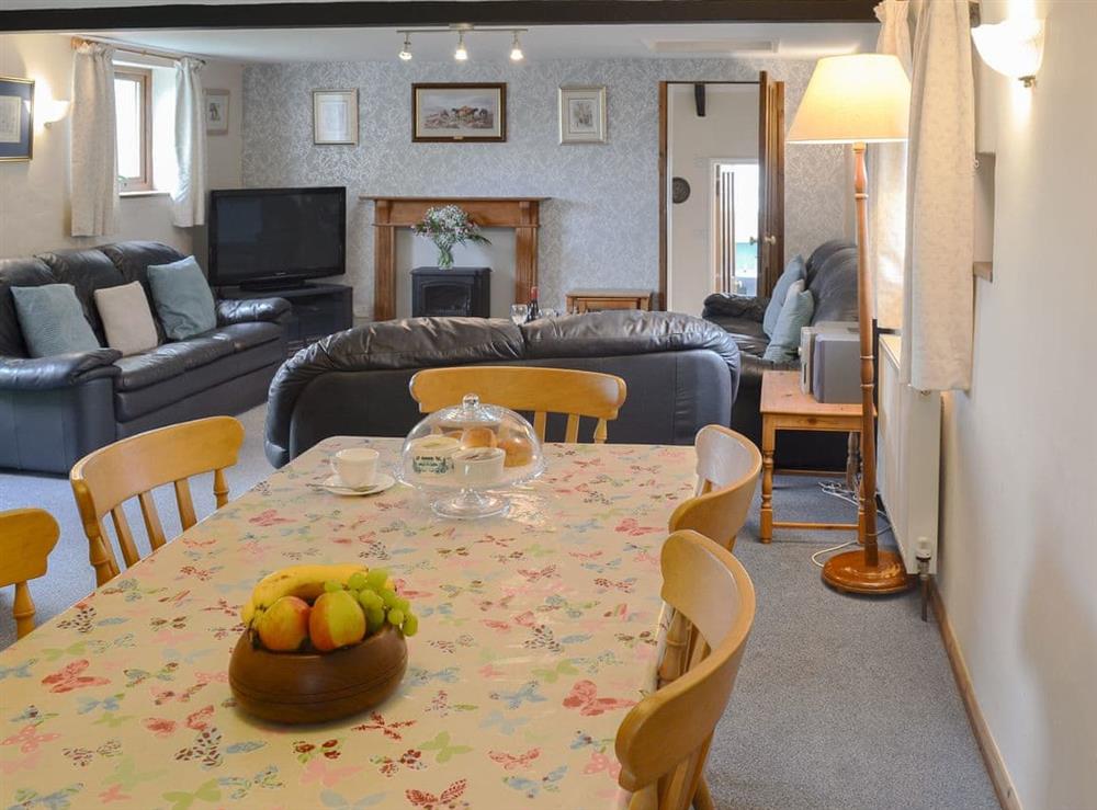 Ideal dining area at Moorview Cottage in Cuddlipptown, near Tavistock, Devon