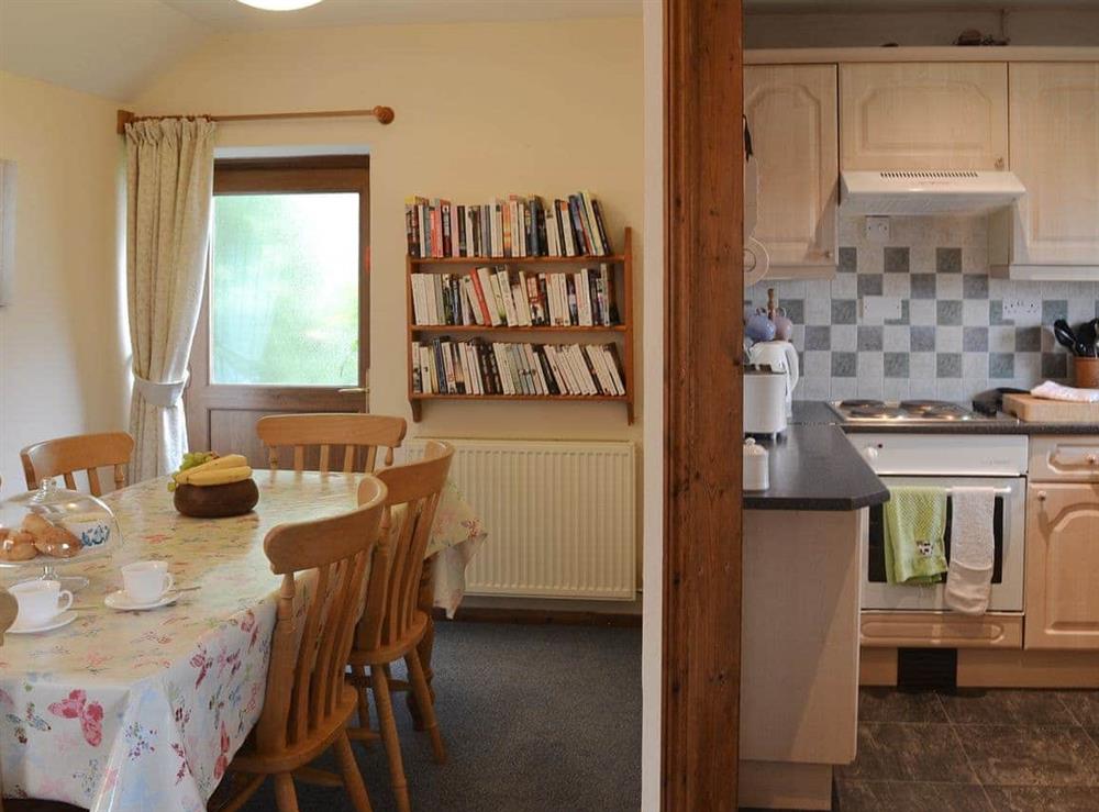 Living/ dining room at Moorview Cottage in Cuddlipptown, near Tavistock, Devon