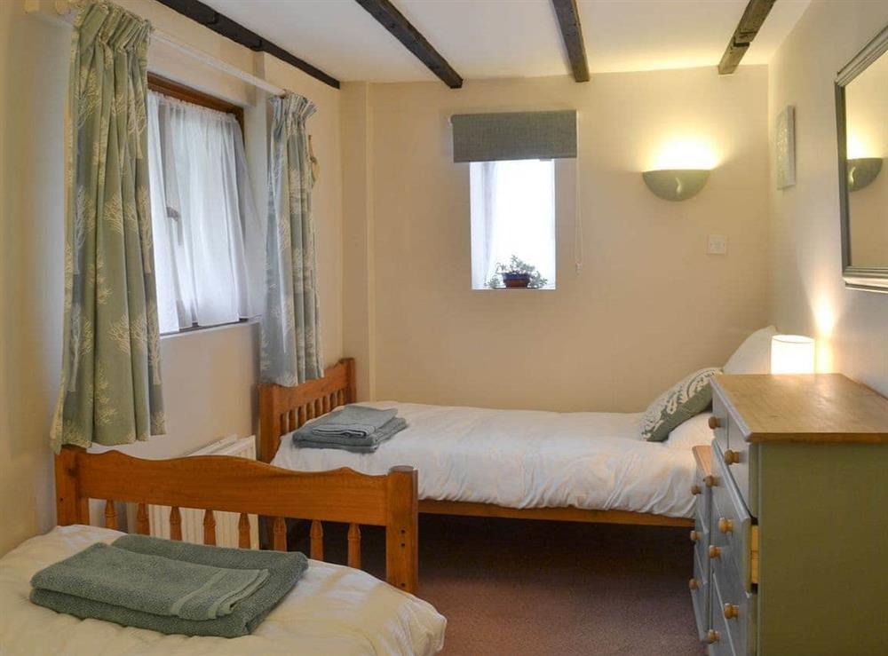 Twin bedroom at Moorview Cottage in Cuddlipptown, near Tavistock, Devon