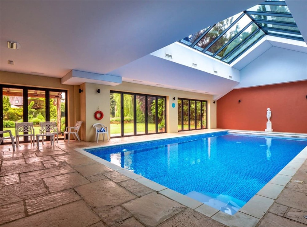 Swimming pool at Moorview Lodge in Chipping Norton, Oxfordshire