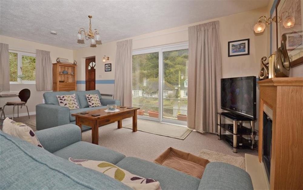 The newly furnished and decorated lovely living room at Moorview in Polperro