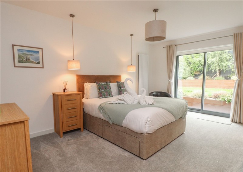 One of the bedrooms at Mor Glas, Deganwy