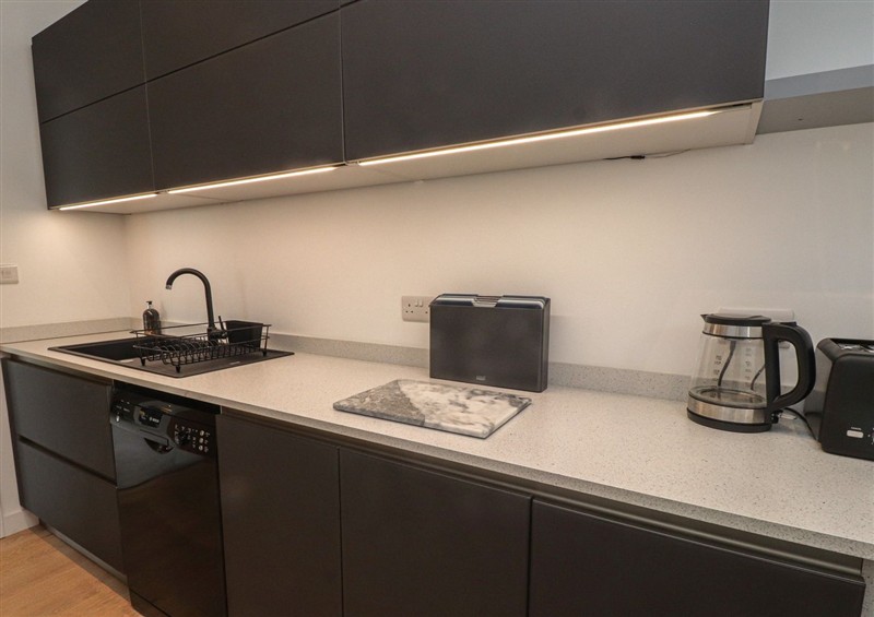 This is the kitchen (photo 3) at Mor Glas, Deganwy