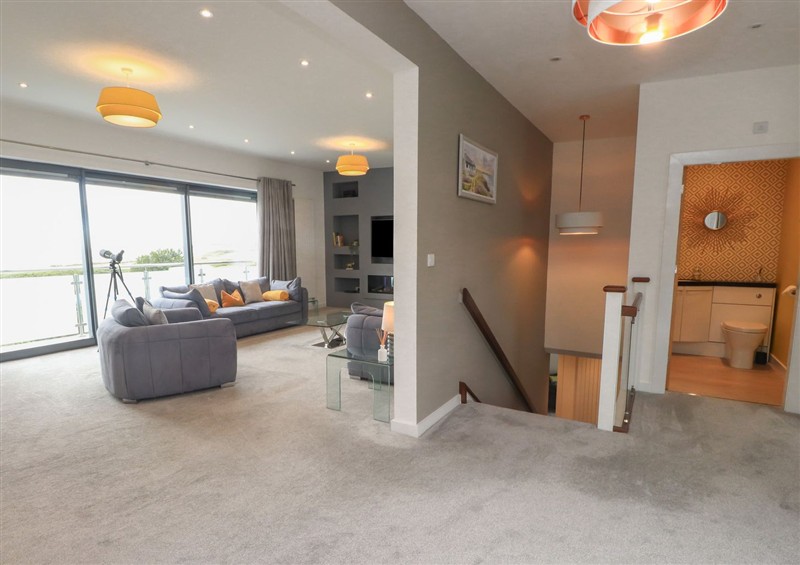 This is the living room at Mor Glas, Deganwy