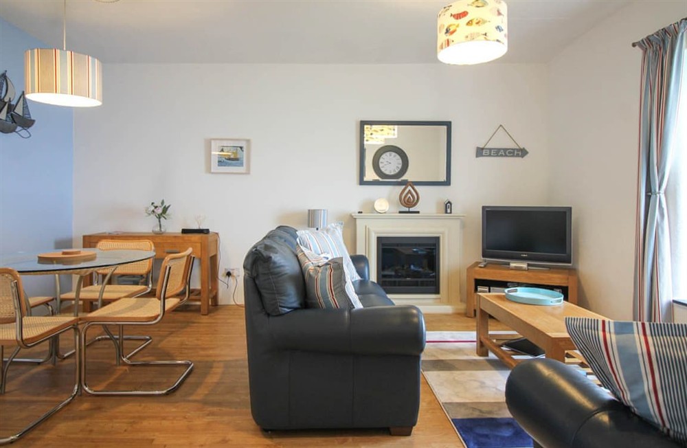 Living area at Mor View in Cape Cornwall, England