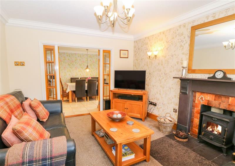 This is the living room at Morannedd, Newborough