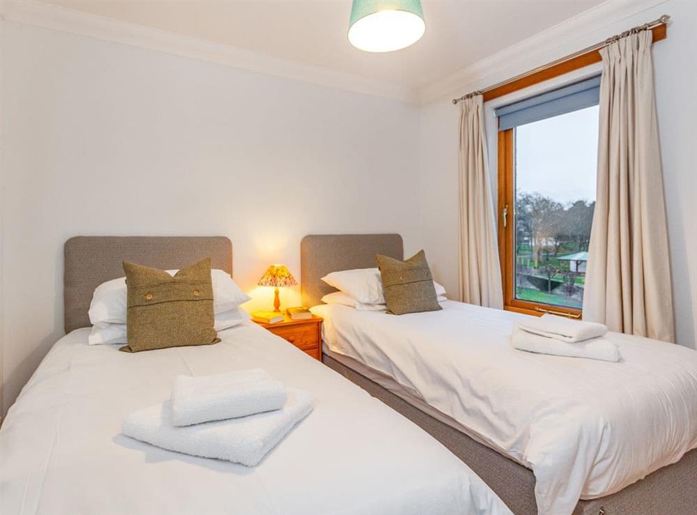 Twin bedroom at Moray Firth View in Nairn, Inverness, Morayshire