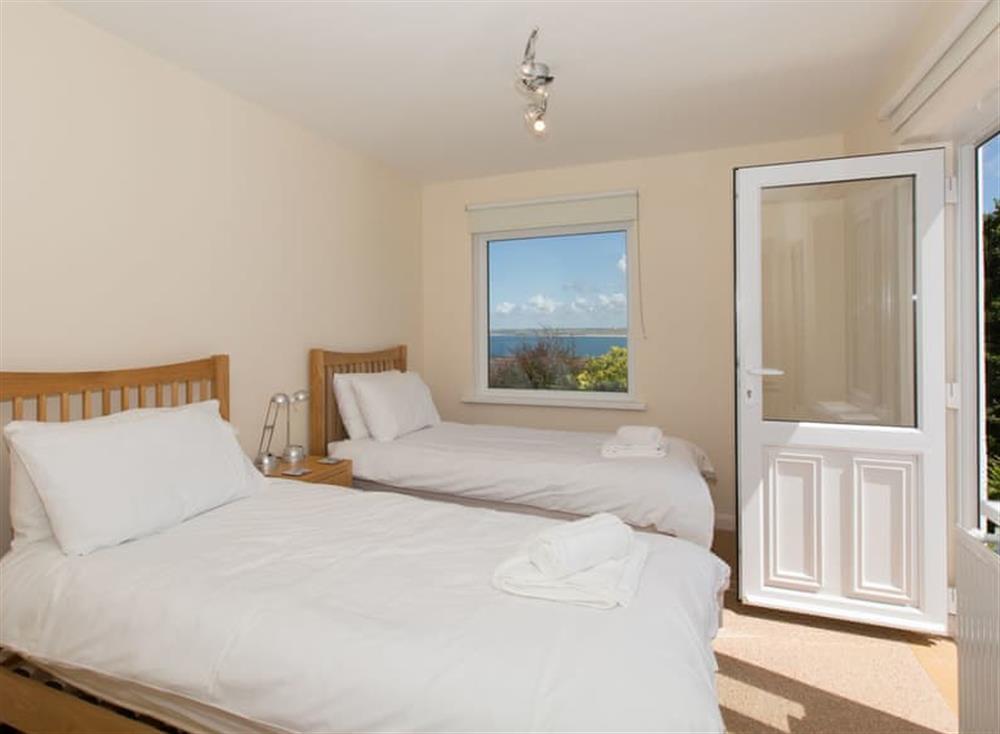 Twin bedroom at Mordros @ Carbis Bay in , St Ives