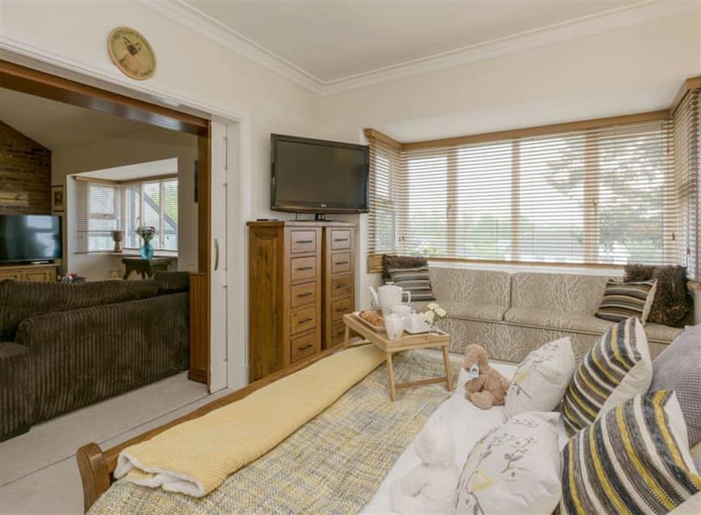 Attractive double bedroom off from the living room at Morea in Horning, Norfolk