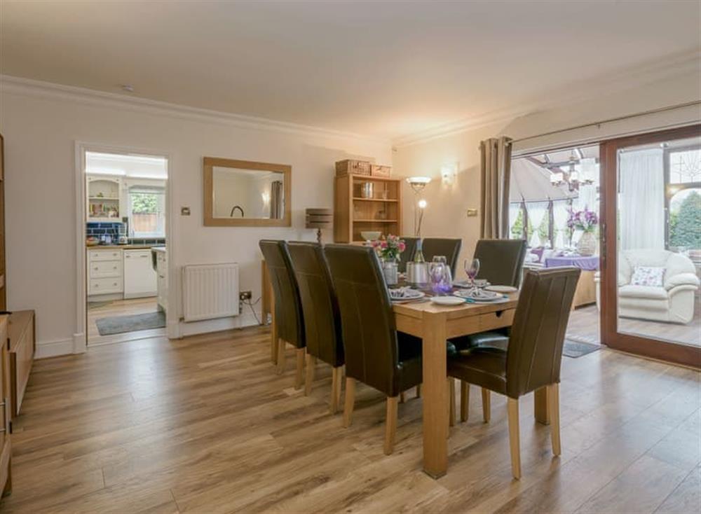 Large dining room at Morea in Horning, Norfolk