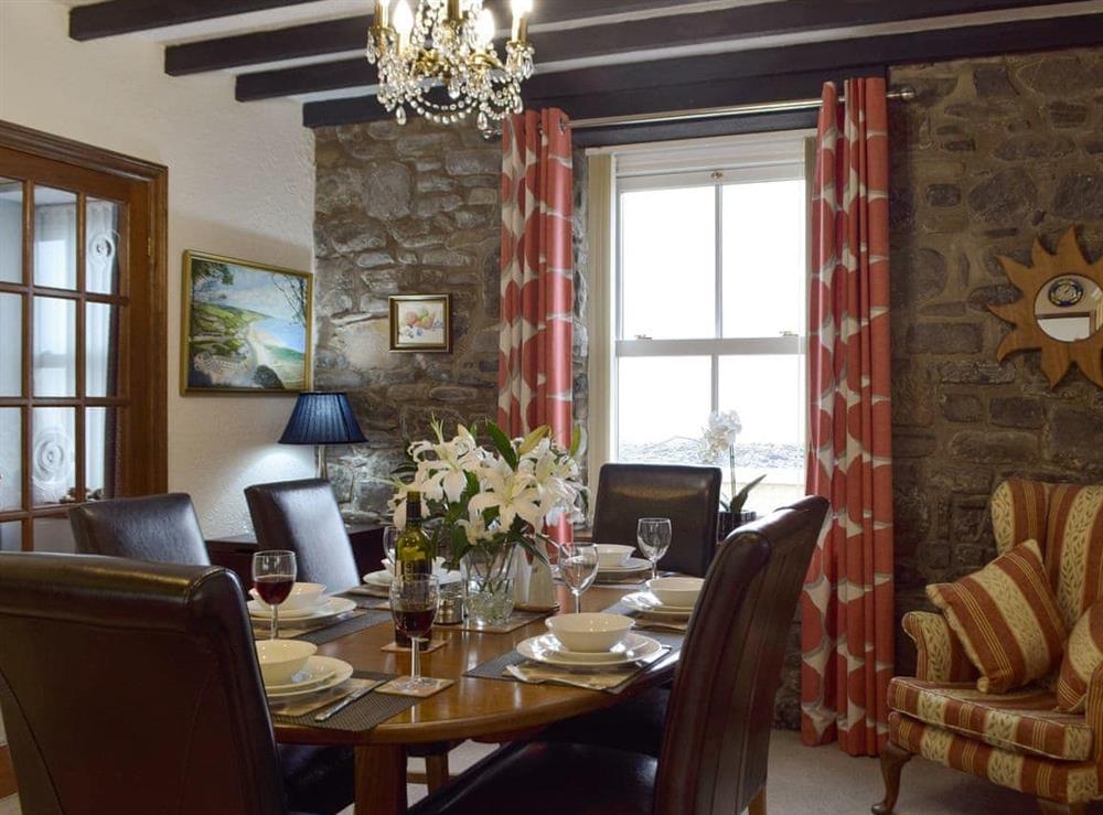Spacious dining area at Morfa in Amroth, near Saundersfoot, Dyfed