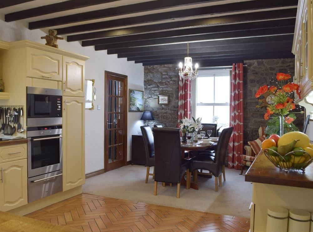 Spacious kitchen with dining area at Morfa in Amroth, near Saundersfoot, Dyfed