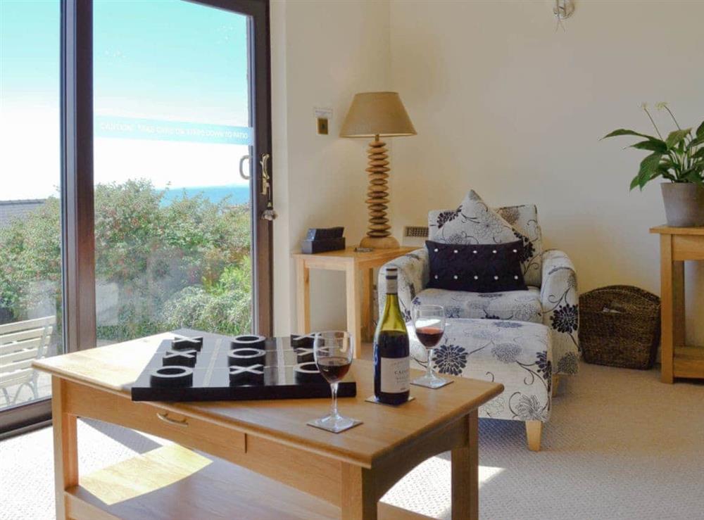 Living room at Morlais in Barmouth, Gwynedd