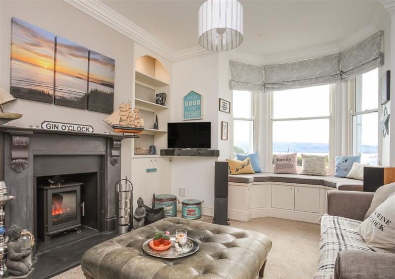 Relax in the living area at Morlais, Beaumaris