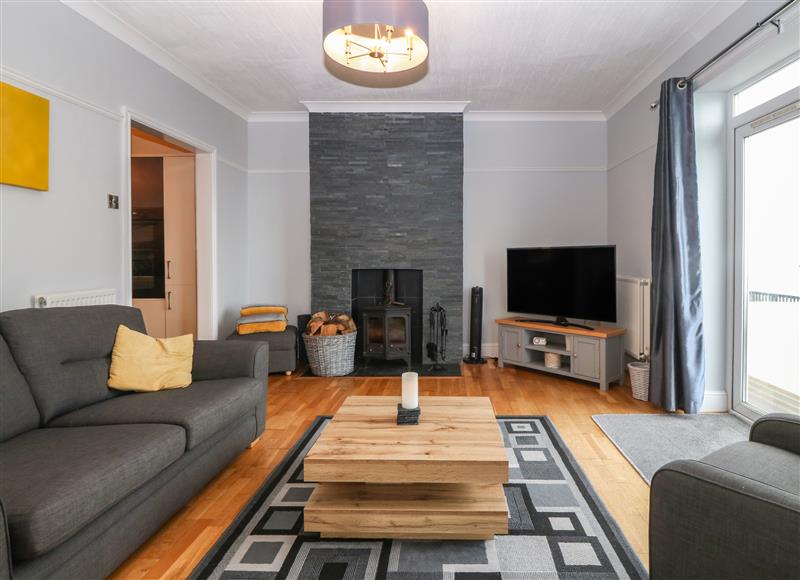Enjoy the living room at Morolwg, Llanaber near Barmouth
