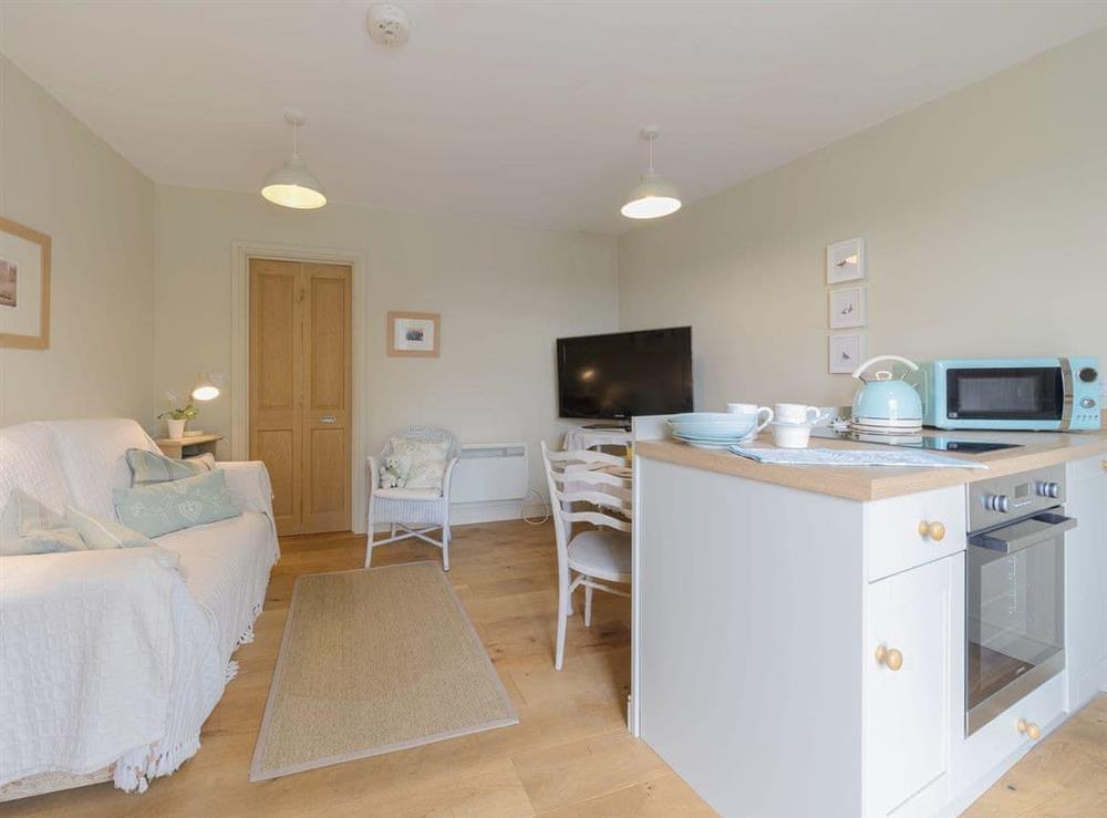 Well presented open plan living space at Mortimer Trail Mews in Mortimers Cross, near Leominster, Herefordshire