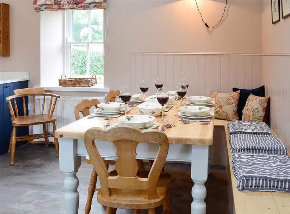 Dining Area at Morton Mains Steading Cottage in Thornhill, Dumfries and Galloway, Dumfriesshire