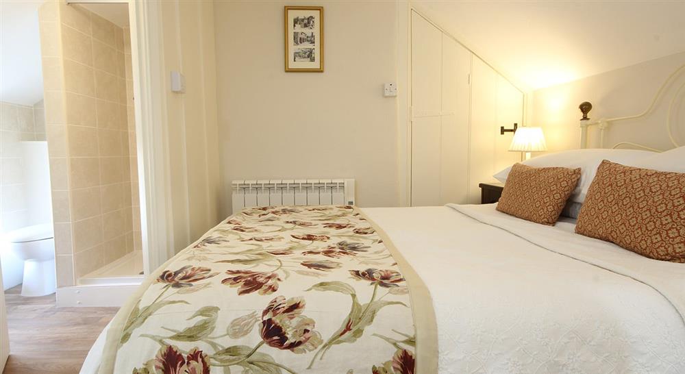 The double bedroom at Mortuary Cottage in Barnstaple, Devon