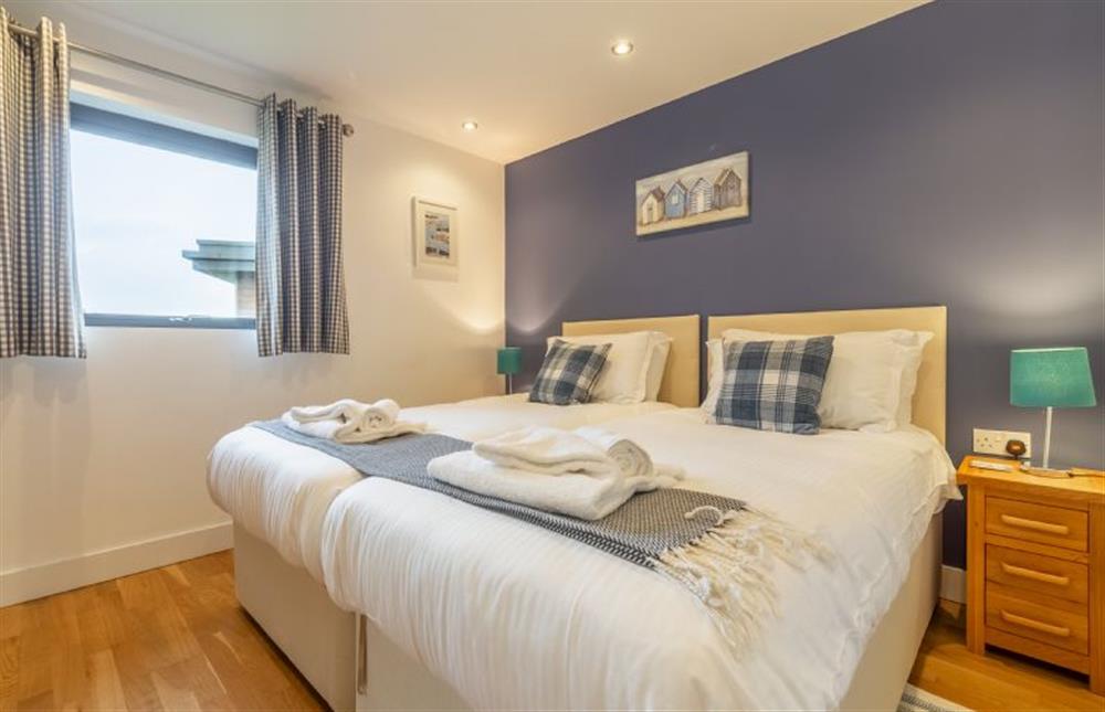 Morvah, St Agnes. Bedroom three, relax sleep deeply in a 6’ super-king size bed at Morvah, Chapel Porth, St Agnes