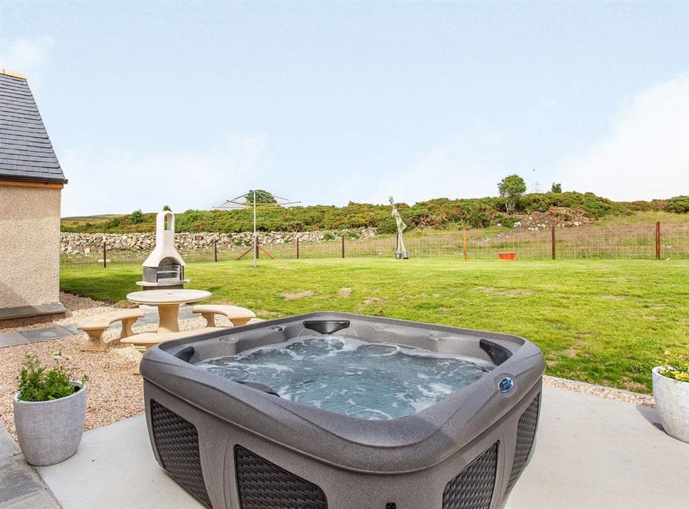 Hot tub at Morven View in Dunbeath, near Wick, Caithness