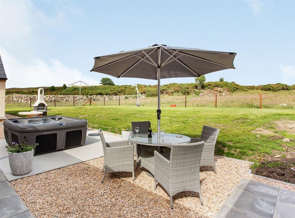Sitting-out-area at Morven View in Dunbeath, near Wick, Caithness