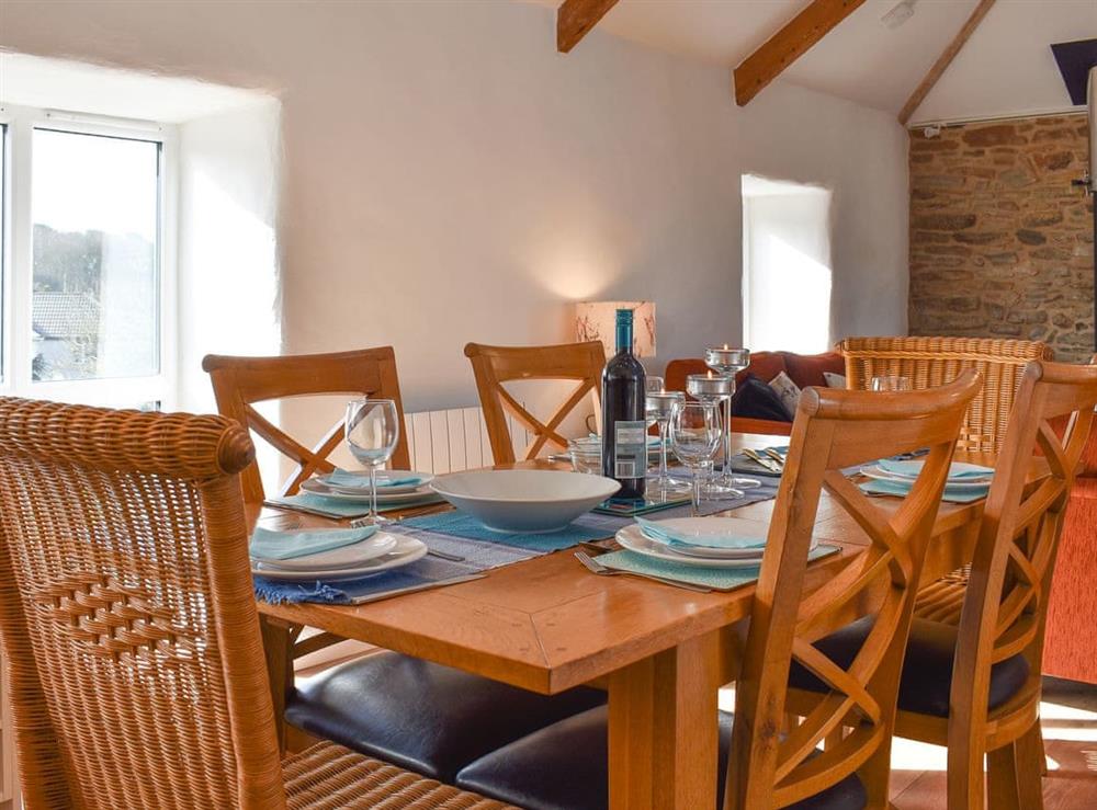 Lovely large dining table seating up to six guests