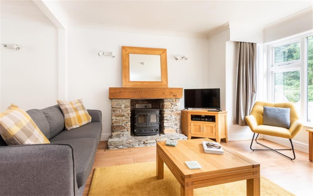 Relax in the living area at Morwenna in Polperro