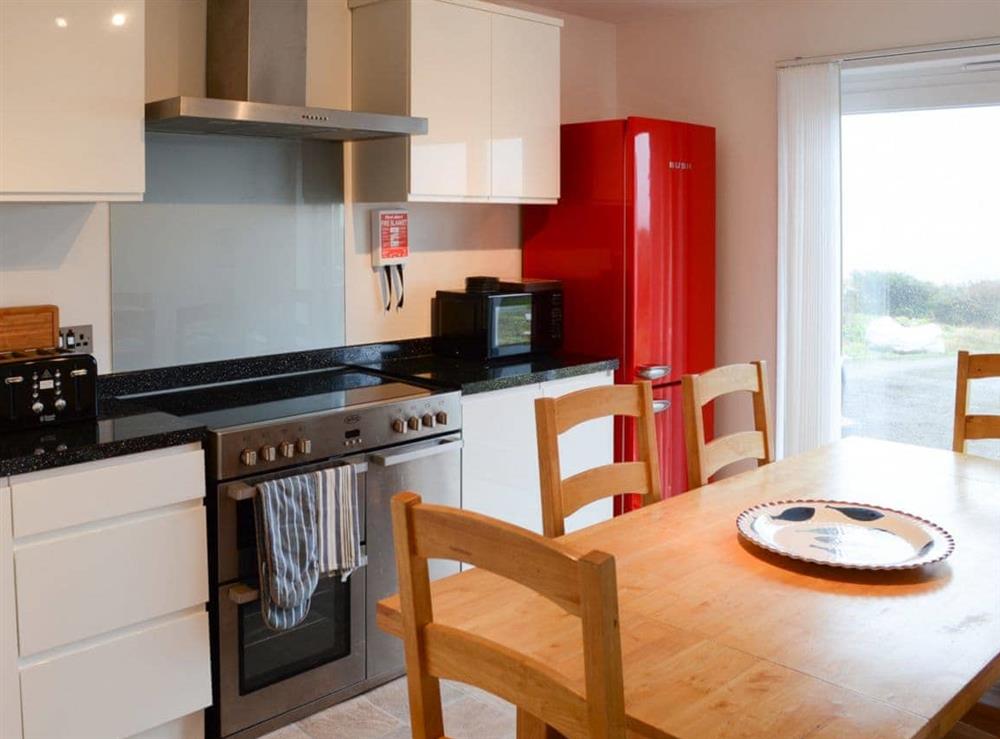 Kitchen & dining area at Morys Cottage in Keiss, near Wick, Caithness