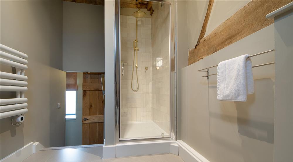 One of the two shower rooms at Mose Barn in Bridgnorth, Shropshire