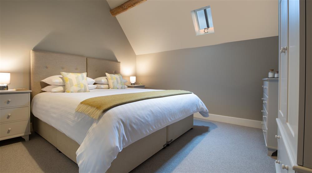 The first double bedroom at Mose Barn in Bridgnorth, Shropshire