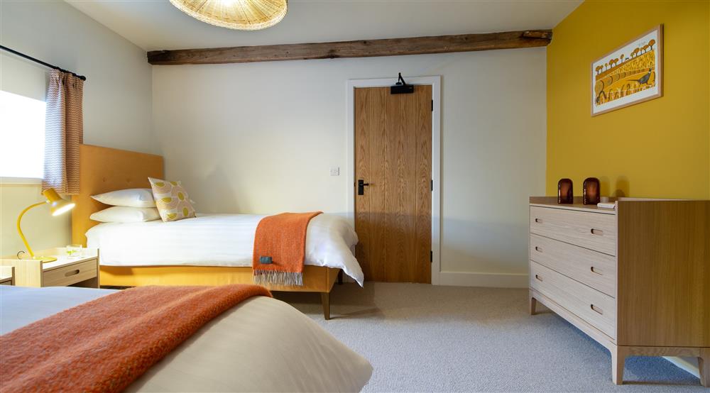 The twin bedroom at Mose Barn in Bridgnorth, Shropshire