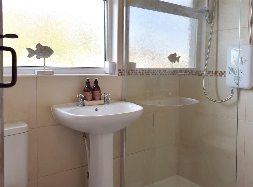 Bathroom at Moss Cottage in Burry Port, near Llanelli, Carmarthenshire, Dyfed