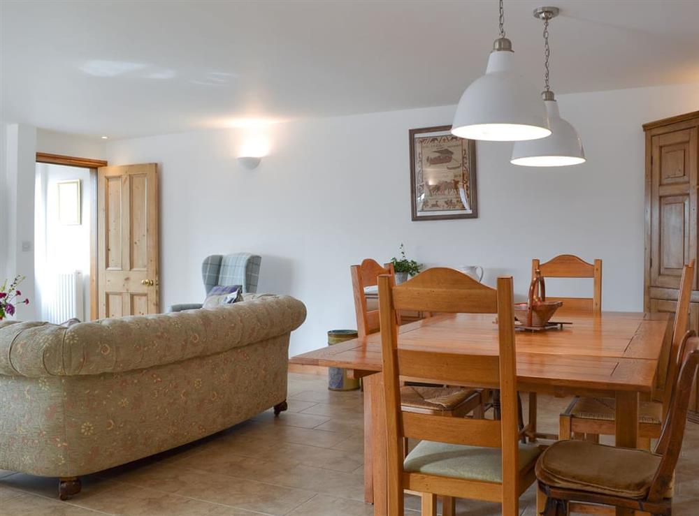 Living room with dining area (photo 2) at Moss Hall Barn in Rushton, near Tarporley, Cheshire