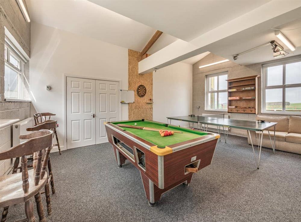 Games room at Moss House in Sunniside, near Bishop Auckland, Durham