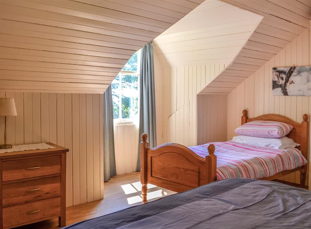Twin bedroom at Mossdale in Rockcliffe, near Dalbeattie, Kirkcudbrightshire