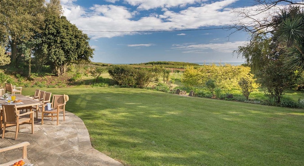 The garden at Mottistone Manor Farmhouse in Newport, Isle Of Wight