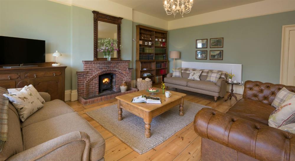 The large sitting room at Mottistone Manor Farmhouse in Newport, Isle Of Wight