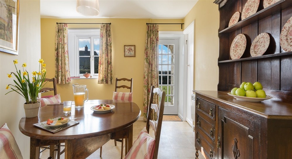 The dining room at Mottistone Rose Cottage in Newport, Isle Of Wight