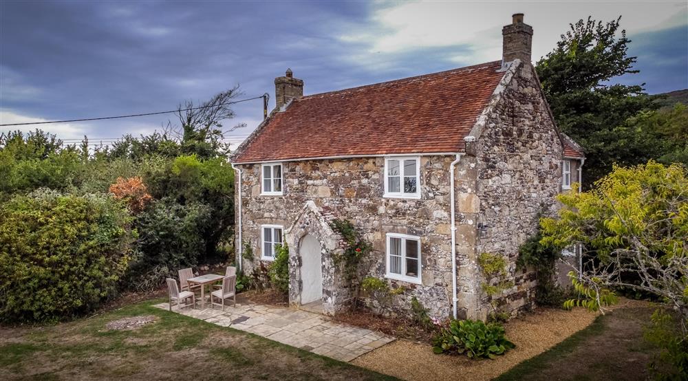 The exterior of Mottistone Rose Cottage, Isle of Wight