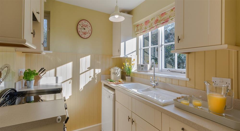 The kitchen at Mottistone Rose Cottage in Newport, Isle Of Wight
