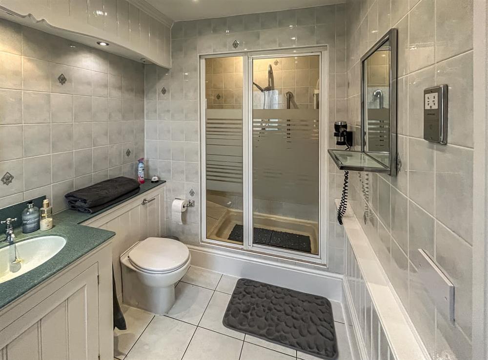 Shower room at Moulsham House in Stoke Ferry, Norfolk