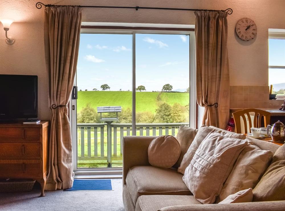 Living area at Mount Cottage in Tatham, near Lancaster, Lancashire