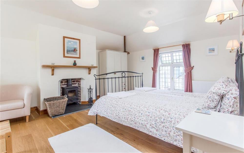 The attractive master bedroom at Mount Pleasant in Slapton