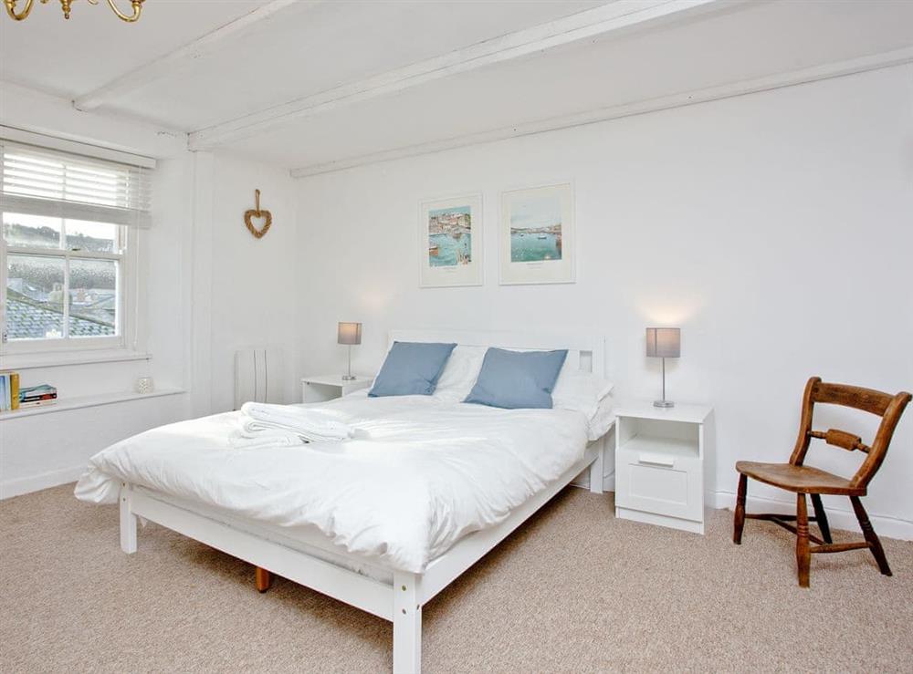Comfortable double bedroom at Mount Street Cottage in Mevagissey near St. Austell, Cornwall, England