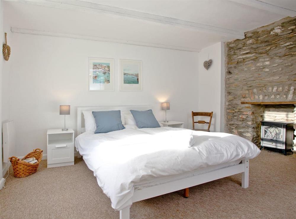 Spacious double bedroom at Mount Street Cottage in Mevagissey near St. Austell, Cornwall, England
