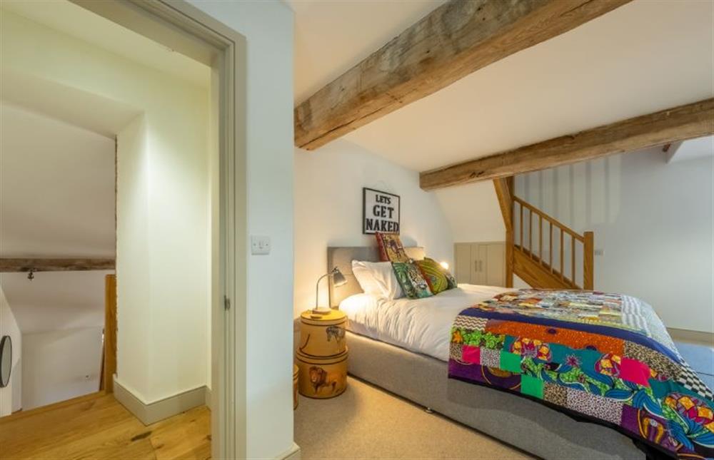 Mount Zion: First floor master bedroom with a 6ft super king-size bed. at Mount Zion, Wells-next-the-Sea